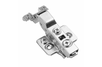 Петля полунакладная без пружины GTV Ø35, H=0, SilentoPro clip-on, для алюминиевых рамок, с эксцентриковой регулировкой, без еврошурупа