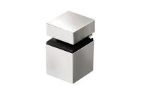 Полкодержатель металлический декоративный прямоугольный GS02, хром