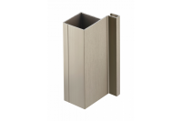 Профиль Вертикальный боковой "VELLO", тип J, длинна 3 м.пог., цвет инокс