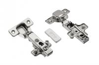 Петля накладная без пружины GTV Ø35, H=0, clip-on, с эксцентриковой регулировкой, без еврошурупаПетля накладная без пружины GTV Ø35, H=0, clip-on, с эксцентриковой регулировкой, без еврошурупа