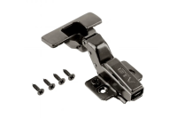 Петля утопленная GTV SILENTO PRO с доводчиком, prow H=0, 3D, полибэг, без евровинта, черная