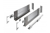 Ящик AXIS GTV H=167 l=500 с доводчиком, стеклянными боковинами антрацит