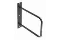 Полкодержатель декоративный для деревянных полок BELT, 23x22см, чёрный матовый