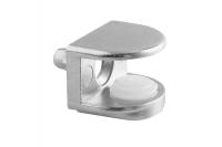 ПОЛКОДЕРЖАТЕЛЬ ДЛЯ СТЕКЛЯННЫХ ПОЛОК B48 КРЕПЛЕНИЕ ПОД ПРЕСС, СТЕКЛО 4-8ММ, ХРОМ