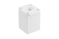 Опора мебельная декоративная квадратная, алюминий DAKP-27, H-60мм, белый
