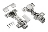 Петля накладная с доводчиком GTV Ø35 PRESTIGE, H=0, clip-on, без еврошурупа