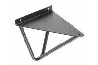 Полкодержатель декоративный для деревянных полок WIRE, 18x16см, чёрный матовый