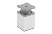 Опора мебельная декоративная квадратная, алюминий DAKP-27651, H-60 мм, хром, шт