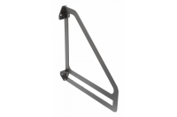 Полкодержатель декоративный для деревянных полок INGRID, 23x26см, чёрный матовый