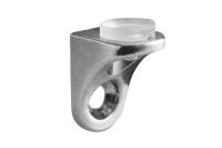 Полкодержатель для полок стекло, ДСП, с резинкой, крепление морез, CGP, хром