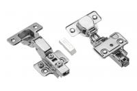 Петля полунакладная с доводчиком GTV Ø35 SOLID PLUS, H=0, clip-on, 3D, без еврошурупа