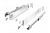 Ящик GTV AXIS PRO H=84, L=500 мм, с доводчиком, стеклянными боковинами, белый