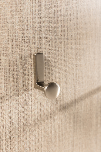 Крючок мебельный одинарный ARCO, ZnAl, шлифованный металл