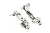 Петля накладная GTV SILENTO PRO, угол 155°, с доводчиком, prow H=0, 3D, полибэг, clip on, без еврошурупа