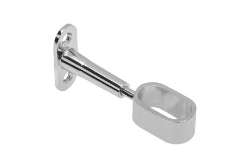 Крепление дистанционное проходное регулируемое, для ОВАЛЬНОЙ ТРУБЫ, хром, шт