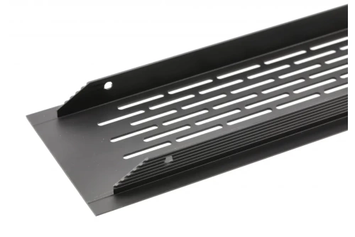 Решетка вентиляционная врезная, 480х80мм, чёрная