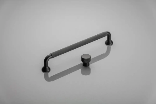 GTV РУЧКА МЕБЕЛЬНАЯ STRUCTURE C=128MM, ЦВЕТ ЧЁРНЫЙ МАТОВЫЙ, шт