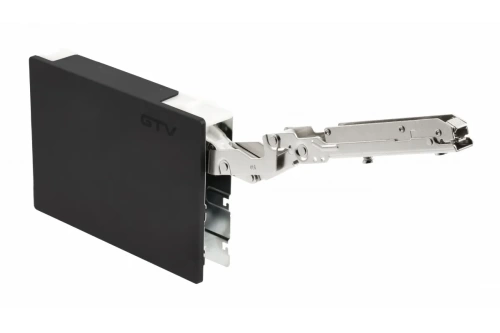 Подъемник GTV HORIZON, P2O высота фасада 300-650 мм, вес передней части 2,8-7 кг, сила 1100-2250, черный, Компл