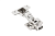 Петля GTV SILENTO PRO полунакладная, без пружины, prow H=0, 3D, clip on, без евро