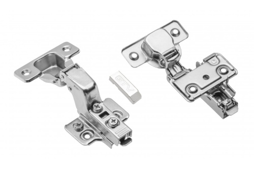 Петля внутренняя с доводчиком GTV Ø35 SOLID PLUS, H=0, clip-on, 3D, без еврошурупа