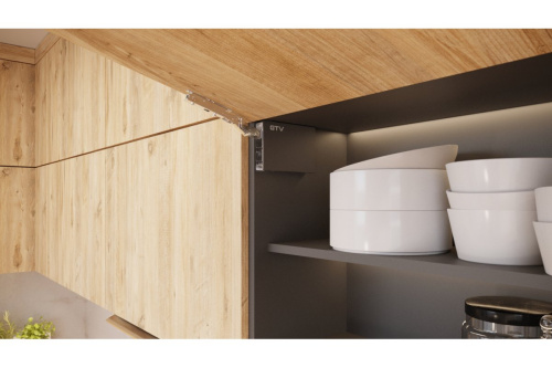 Подъемник GTV HORIZON, P2O, высота фасада 250-450 мм, вес 2-5 кг, сила 500-1350, антрацит