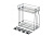 Карго в нижнюю базу 300, BASIC PLUS, боковой диагональный скрытый монтаж с доводчиком, без направляющих, антрацит