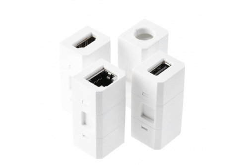 GTV УДЛИНИТЕЛЬ ВРЕЗНОЙ КРУГЛЫЙ CHARGER PLUS, 1 гнездо SCHUCKO, USB A+C, (сменные USB-A, HDMI, RJ45),