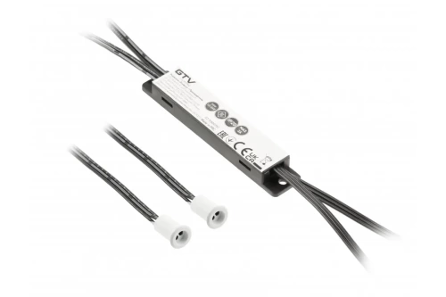 GTV БЕСКОНТАКТНЫЙ ВЫКЛЮЧАТЕЛЬ IXRO IR 12V/36W, 2 ДАТЧИКА,КАБЕЛИ 2М и 1.2М, ЦВЕТ БЕЛЫЙ, шт