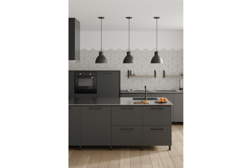 Ручка мебельная UZ 819 C=192 мм, чёрный