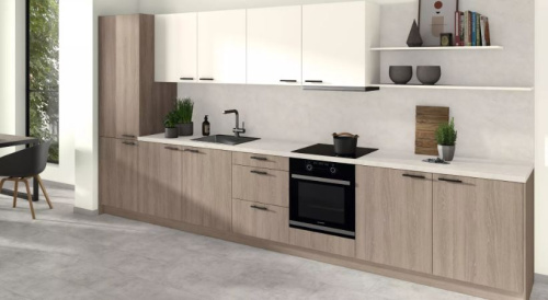 Скинали Титанит песочно-бежевый F226 ST78/ Мрамор Кремона F229 ST75 Эггер 4100*640 мм