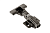 Петля GTV SILENTO PRO полунакладная, с доводчиком, prow H=0, 3D, полибэг, без евровинта, черная