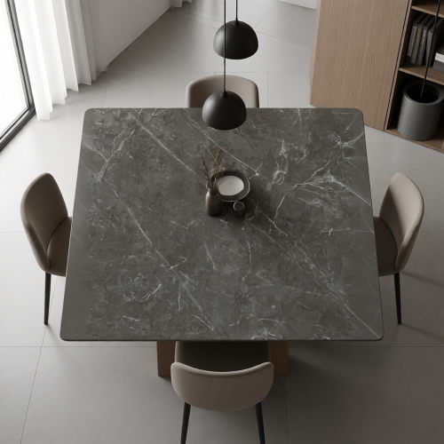 Столешница из компакт-плиты (HPL) ARCOBALENO Обсидиан (структура супермат) 3115